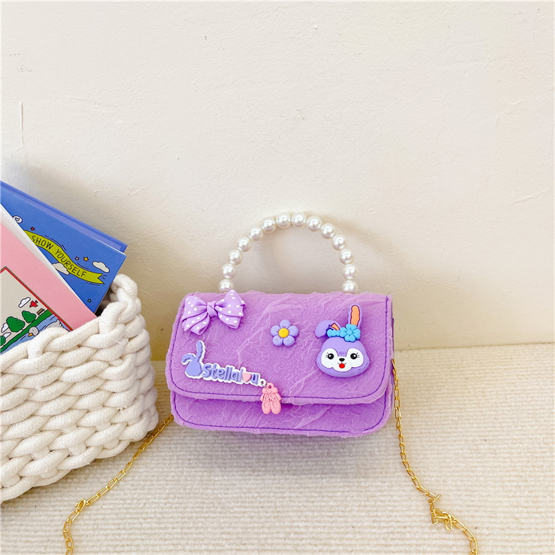 Moda estilo occidental bowknot hombro mensajero bolso lindo bebé monedero todo-Partido mini chica pequeña bolsa