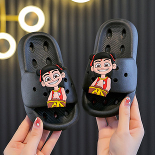 Children's Slippers for Girls in Summer Cartoon for Small and Medium-Sized Kidsren, Indoor Bathing Soft-Soled Slippers, Baby Slippers