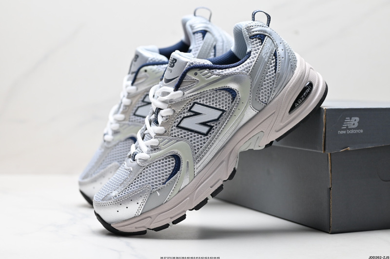 莆田クロスボーダー NB530 クラシックシルバーグレーシルバーカラー多用途男性と女性のメッシュ通気性スポーツアウトドアランニング|undefined