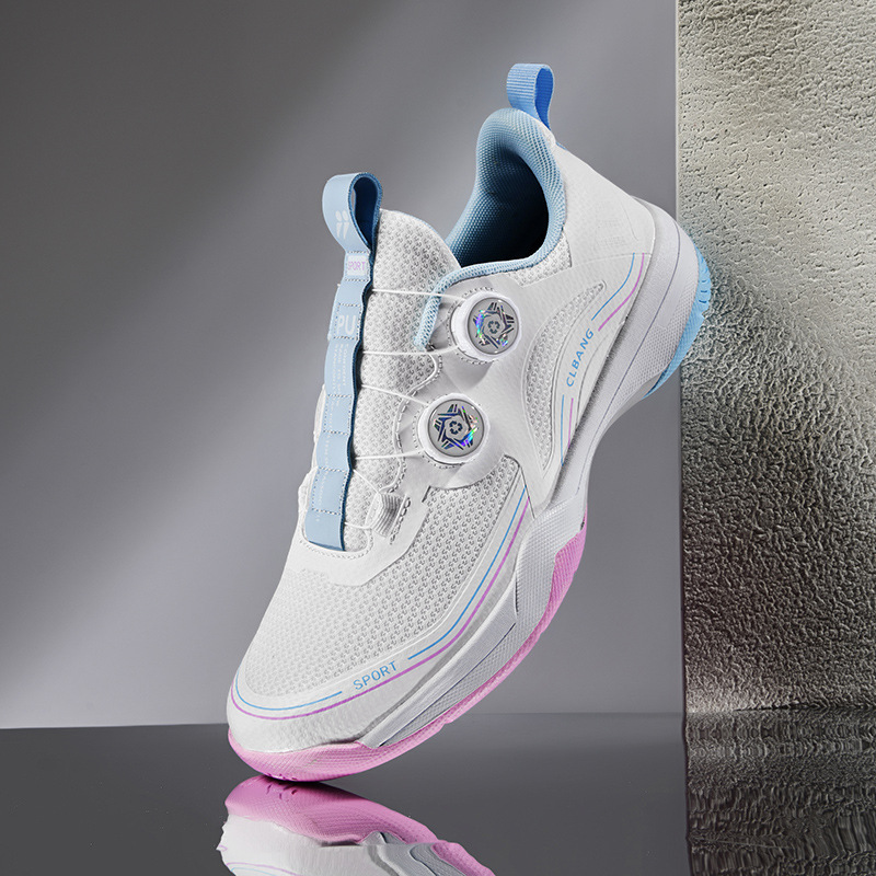 Cross-Border Table Tennis Shoes, Badminton Shoes, Rotating Button Volleyball Tennis Baseball Shoes, Youth Sports Shoes for Men and Women