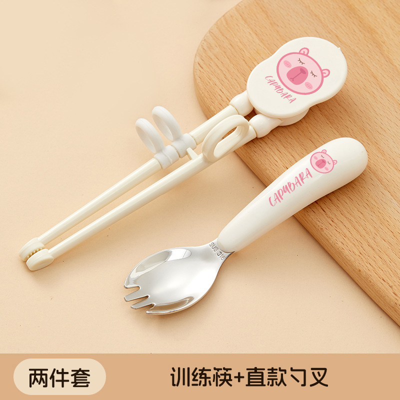 핑크카피면포크 + 연습젓가락