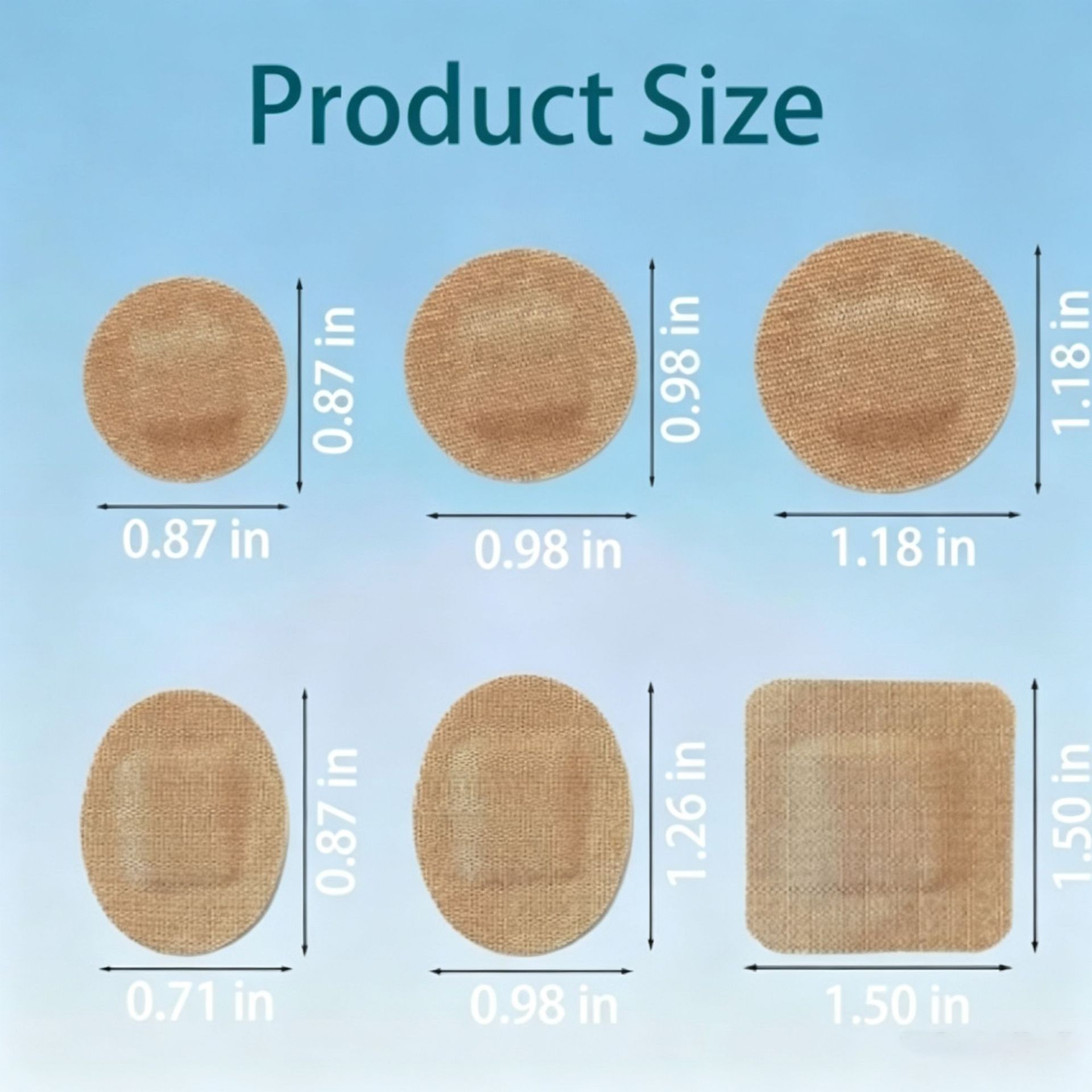 High Elastic Waterproof Breathable Adhesive Bandage Cotton Thickened Wound Plaster Custom Anti Friction Heel Patch specifications
