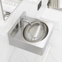 304不锈钢长方形卫生间洗漱盆医院洗手盆户外跨境台下盆热销台盆