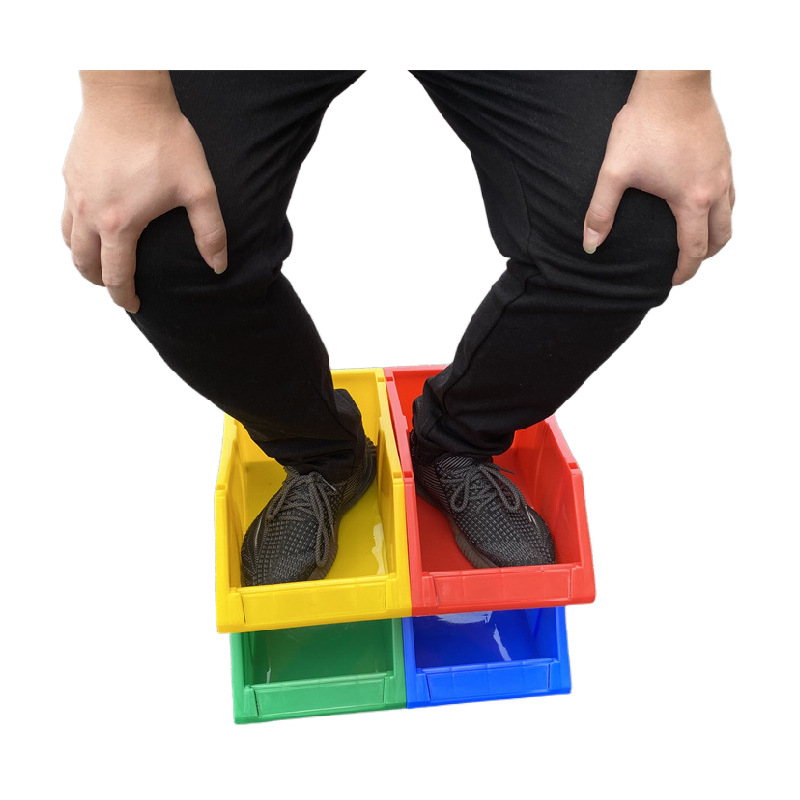 斜口塑料零件盒 五金工具配件盒 仓库货架塑胶盒 螺丝物料分类盒