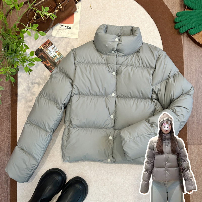 In Stock/Homebody Nb*S90 White Duck down Lightweight and Smooth Quilted down Jacket for Women In Stock/Homebody Nb*S90 White Duck down Lightweight and Smooth Quilted down Jacket for Women