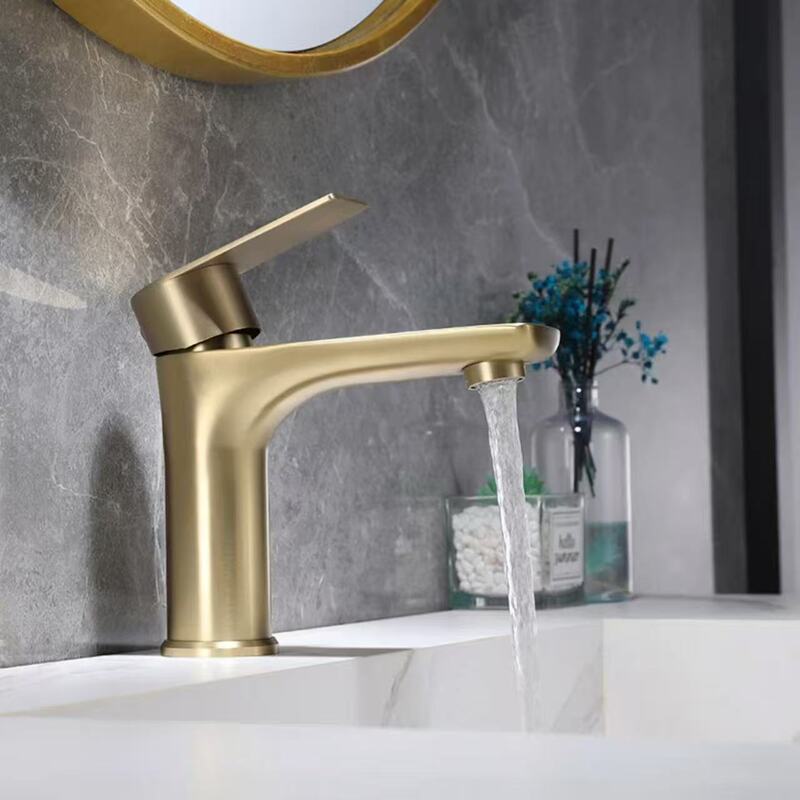 Stainless Steel Basin Faucet for Home Bathroom, Hot and Cold Water Sink, Washbasin, Gun Gray Mixed Wash Basin