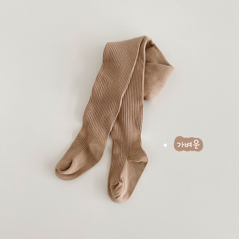 1385 pantimedias para niños al por mayor de Primavera de color sólido de doble aguja de los niños leggings de algodón tira de los NIÑOS Calcetines de baile