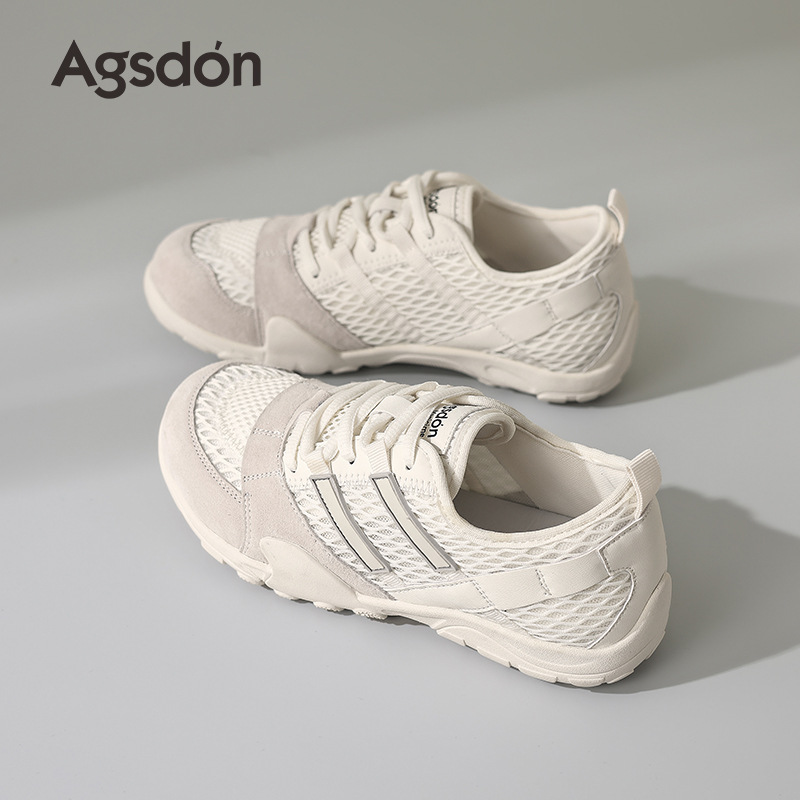 Zapatillas planas Augusden para mujer, novedad primavera 2026, estilo retro clásico, zapatillas negras informales