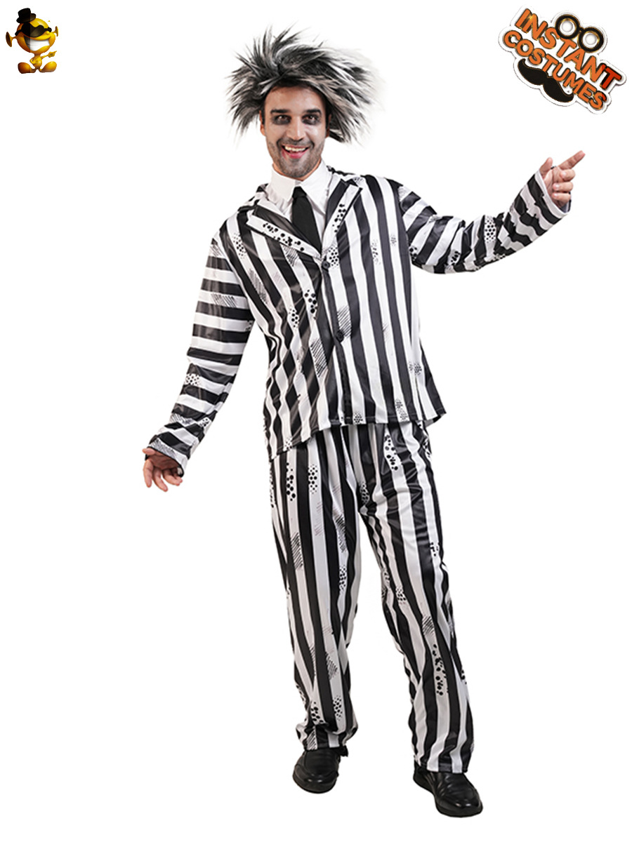 Halloween Adultos Niños Striped Clown Disfraces Juegos de rol Disfraces COS Distribución transfronteriza image 4
