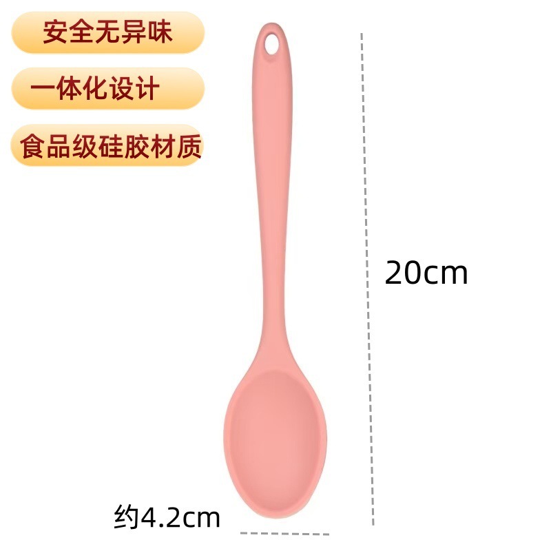一体型シリコンスパチュラ、ノンスティック専用調理スパチュラ、食品グレードの家庭用フライパンスプーン、高温耐性キッチン用品セット|undefined