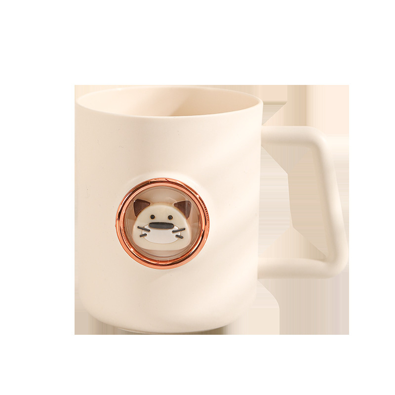 Söt cartoon tandborstkopp för studenter och par_voghion.com