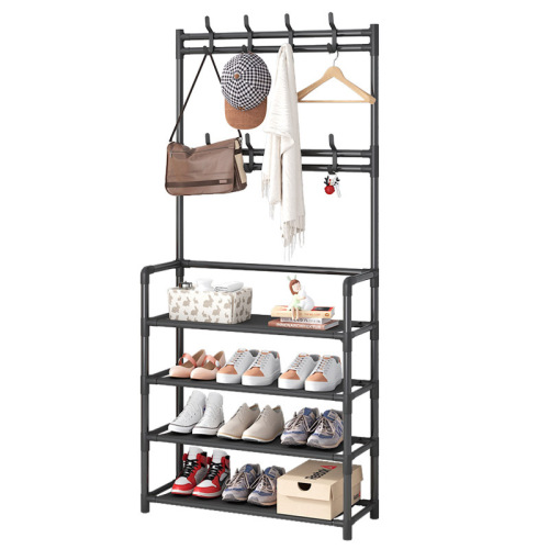 Multi-layer space-saving shoe rack, simple doorway household economical layered shoe and hat rack storage artifact shoe cabinet