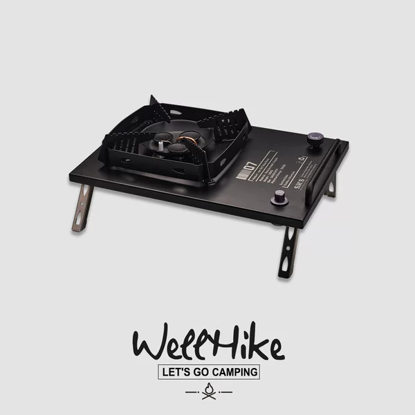 IGT Desktop Stove Outdoor Camping Portable Folding Wild Cooker Stainless Steel Table Embedded Dual-purpose Gas Stove Card Stove