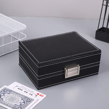 现货供应亚马逊热卖棋牌娱乐皮盒棋盘精美pu皮革西洋双陆棋盒