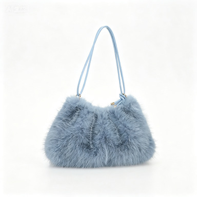 Comercio exterior especial para bolsas de lana portátiles otoño y invierno estilo retro europeo y americano de moda imitación de piel bolsas diarias portátiles
