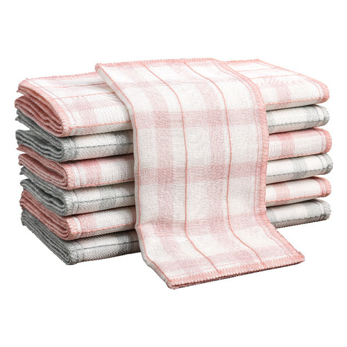 洗碗布家用厨房清洁吸水不沾油洗碗巾不掉毛厨房百洁布纯棉纱抹布