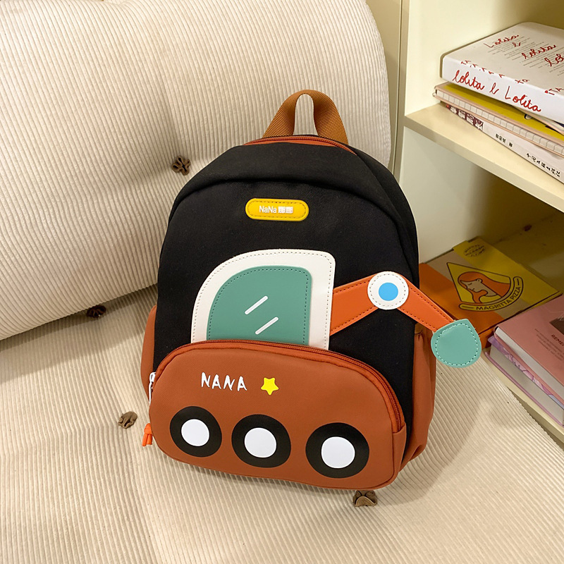 Nuevas mochilas de jardín de infantes para niños y niñas lindas excavadoras mochilas de hombro ligeras para reducir la carga del coche mochilas para niños