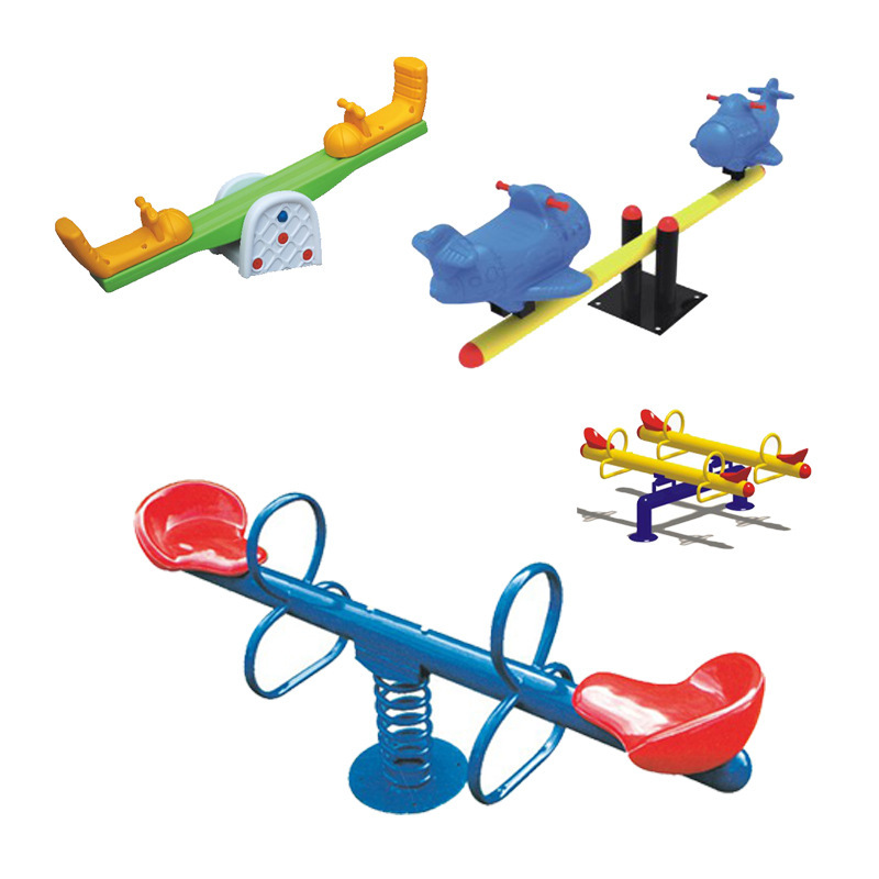 Kindergarten Double Outdoor Rocking Rocker Community Iron High and Low Seesaw Indoor Rocking Horse Plastic Kidsren's Seesaw