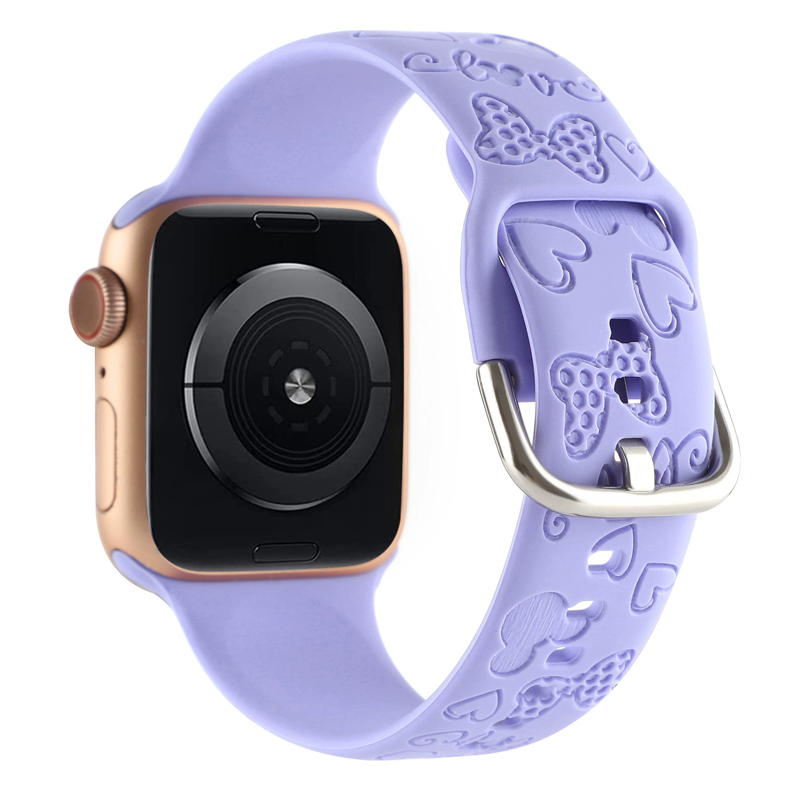 Suitable for iwatch sports silicone strap Apple watch printed engraving s9 smart strap S108765432SE