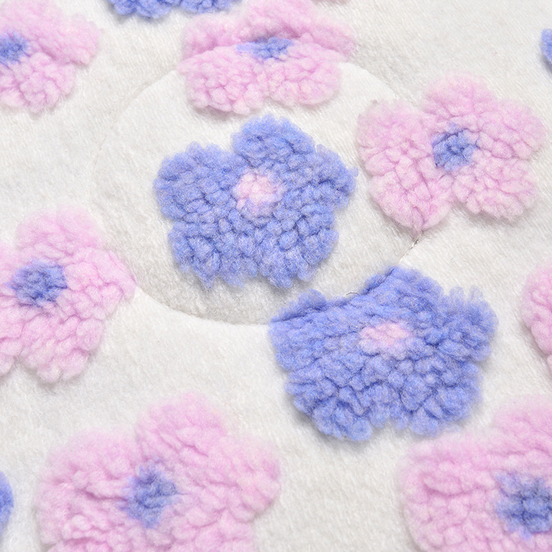2025 New Floral Lamb Wool Wholesale Car Seat Cushion Cross-Border Cartoon Interior Accessories Winter Single Seat Cushion