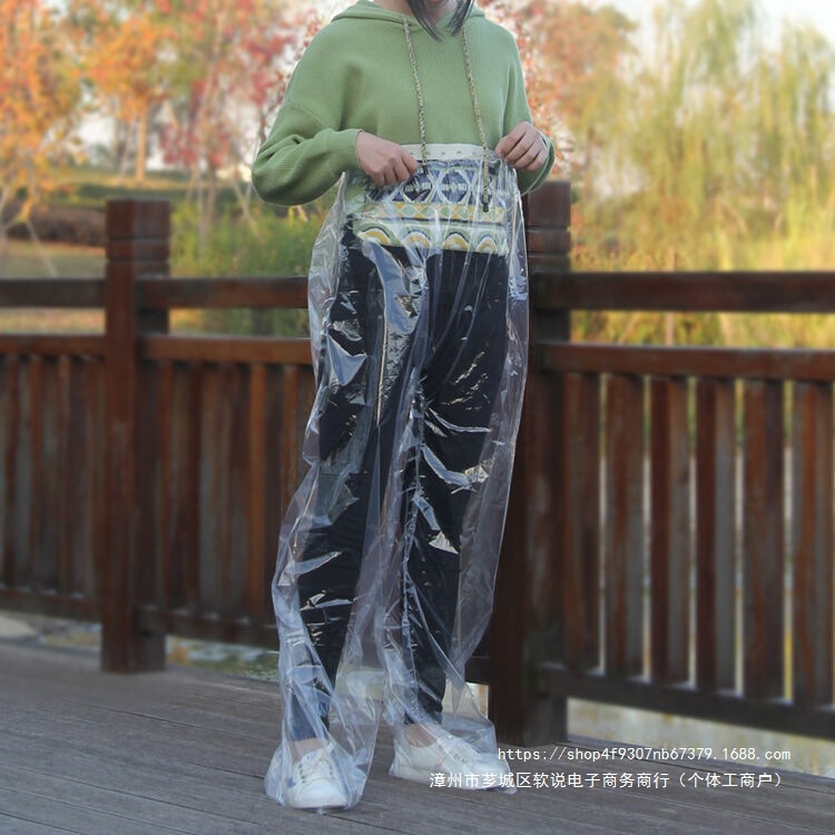 Thickened Foot-Covering Rain Pants, Disposable Rain Pants, Long Outdoor Portable Raincoat, Unisex Waterproof for Rafting Thickened Foot-Covering Rain Pants, Disposable Rain Pants, Long Outdoor Portable Raincoat, Unisex Waterproof for Rafting