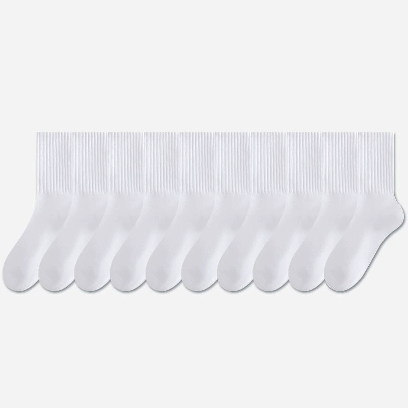 Demi-season breathable knee socks, mid-length, soft knit, versatile colors for everyday wear