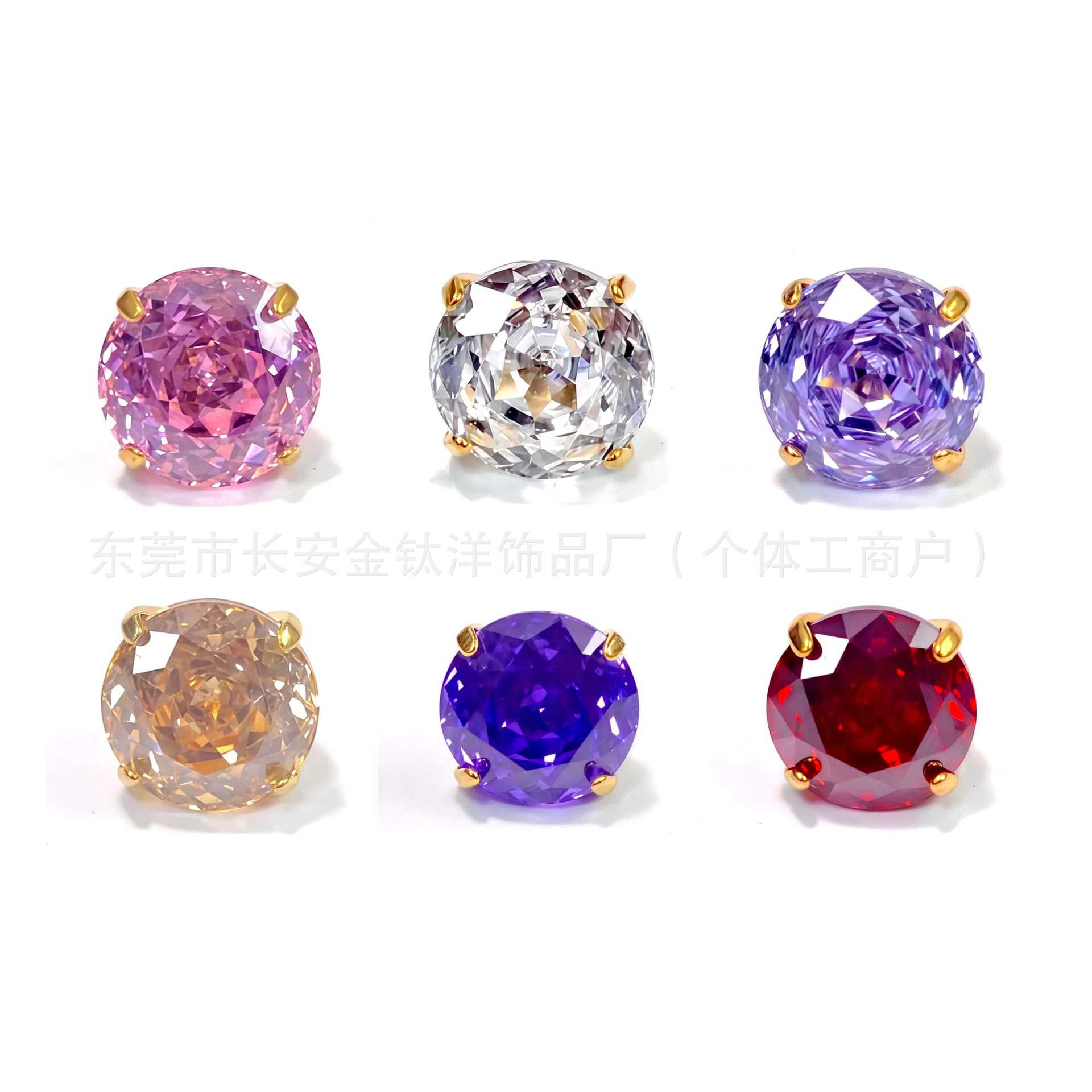 F136 Titanium 18K Gold Plated Rose Cut Lip Labret Stud Earring Cartilage Ear Bone Piercing Jewelry detail image 5