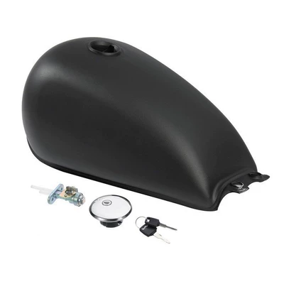 Motorcycle fuel tank universal retro modified Prince GN125 fuel tank with fuel tank cap oil switch (Motorcycle Safety Supplies) - dummy-black-accessories