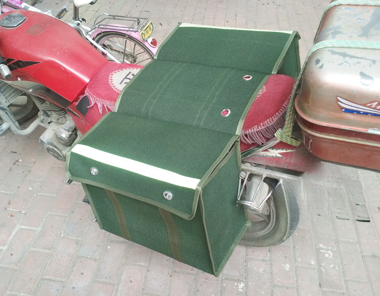 Bolsa postal, lienzo, bolsa de entrega, motocicleta eléctrica, bicicleta, scooter, asiento trasero, bolsa de transporte, bolsa colgante, bolsa lateral, colgante