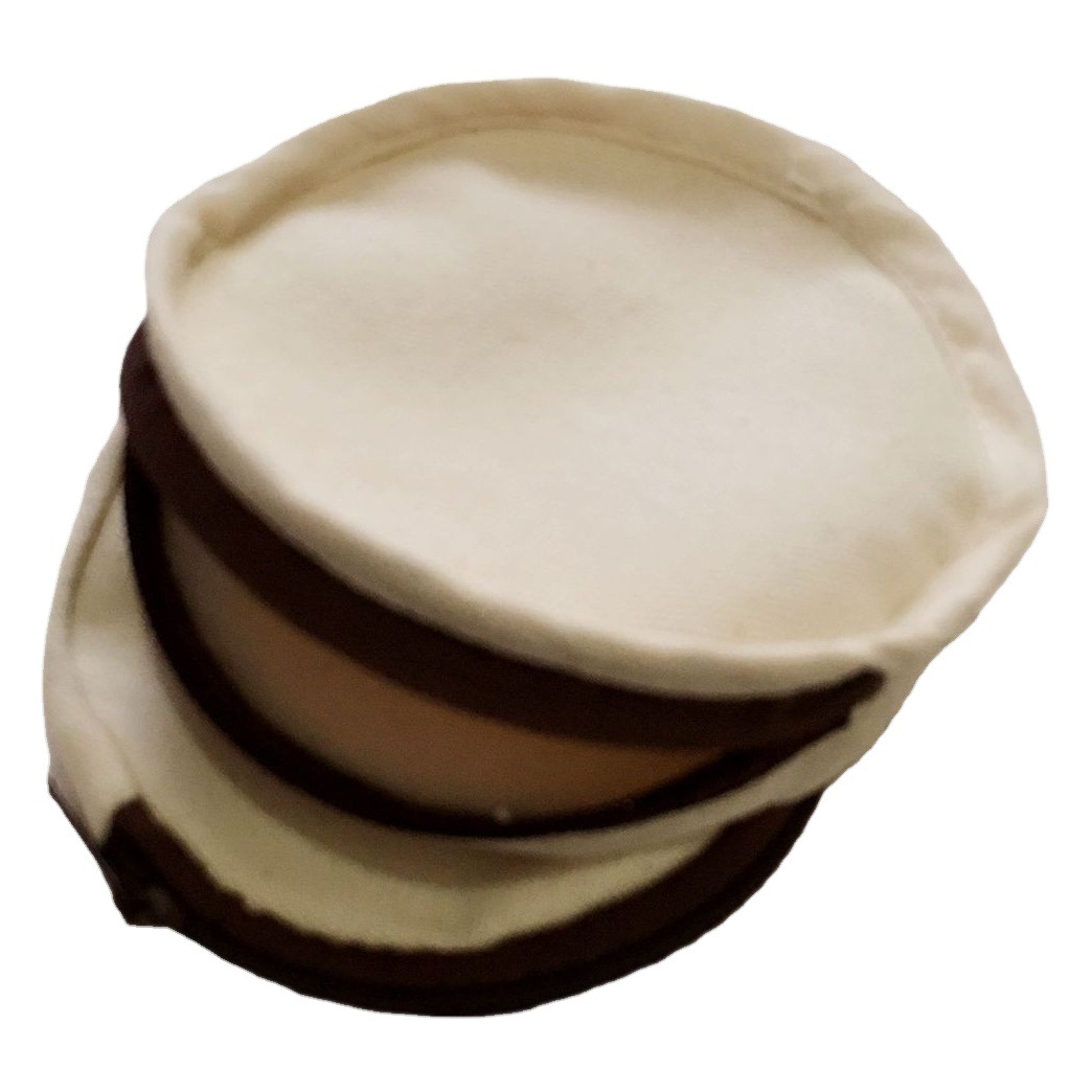 Ronda monedero bolsa de dibujos animados lienzo moneda bolsa artística pintada a mano LOGO blanco lindo