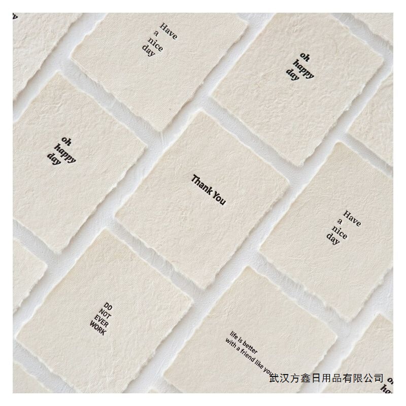 Minimalist Style Artistic English-Style Card with Frayed Edges for Nail Art, Jewelry Photography Props, Background Decoration, and Ornaments