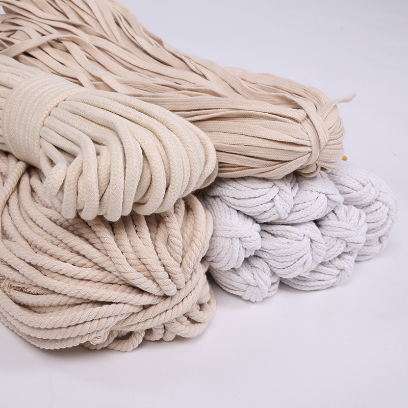 环瑞棉绳1-5MM抽绳彩色棉线束口绳子吊牌绳吊粒线箱包绳包边绳