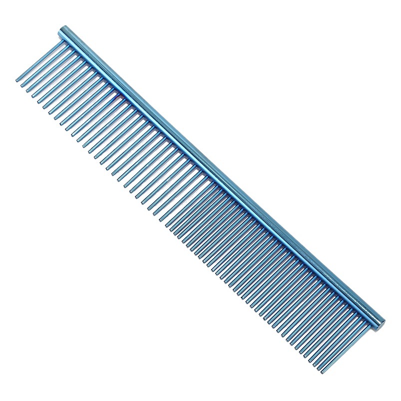 Suministros para mascotas Amazon nuevo flotante depilación peine para mascotas galvanoplastia peine de acero inoxidable peine de afeitar