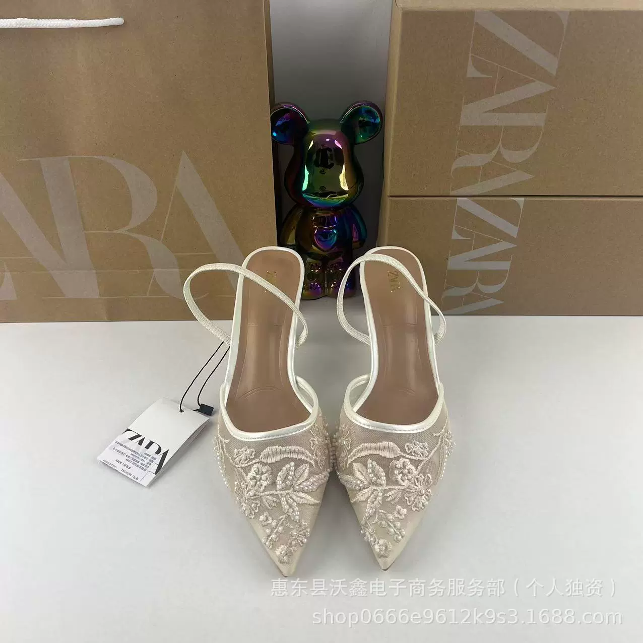 ZAR новые весенние женские туфли белые светлые рты после шитья