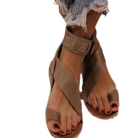 Juti 2024 Summer New plus size Women's Shoes wish Women Flat Sandals Ladies' flat sandals