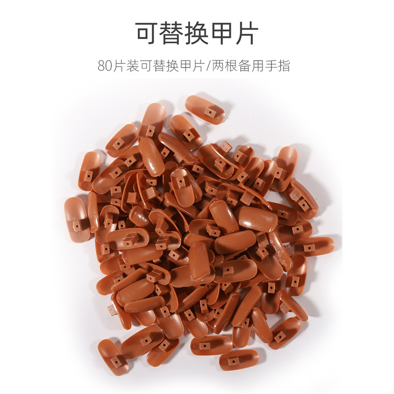 Nuevo estilo transfronterizo de práctica de uñas, dedos doblables y móviles, manos mecánicas articuladas, modelos de uñas, manos artificiales