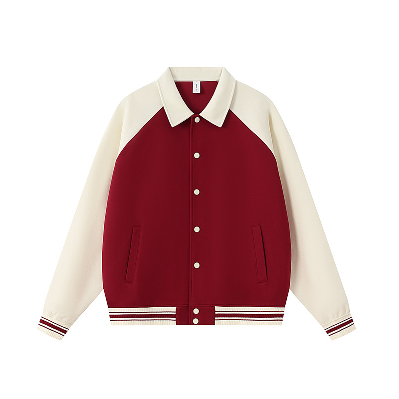 Color cruzado Hoodie americano suelto pesado Cardigan chaqueta personalizada suéter de hombre marca de moda alta sensación