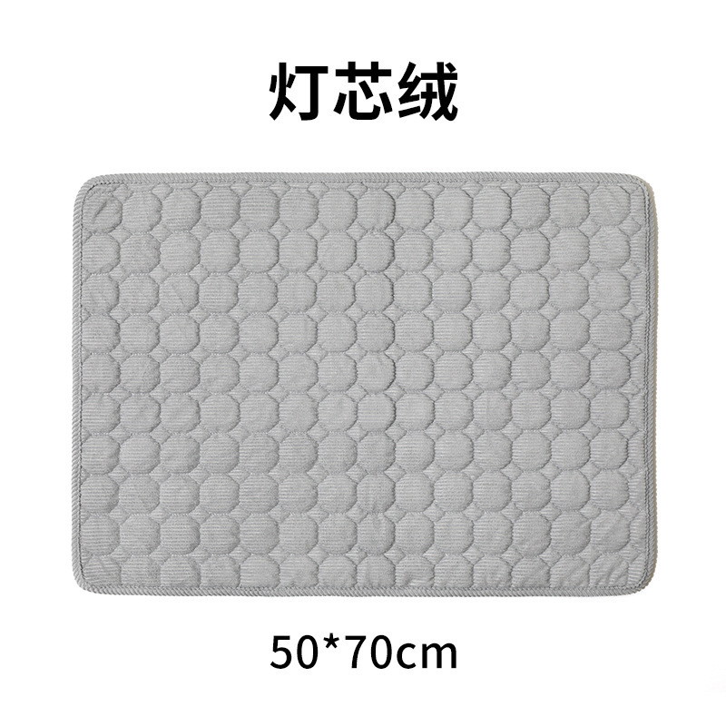 Colchoneta de pana - gris claro