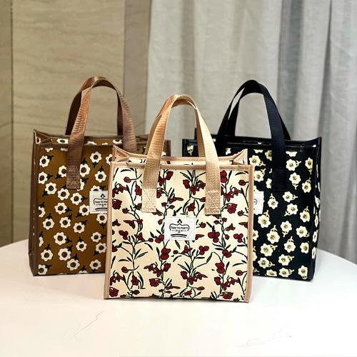 New Korean small fresh large-capacity aluminum foil paper insulation work hand carry snack lunch box bag mommy bag toiletry bag