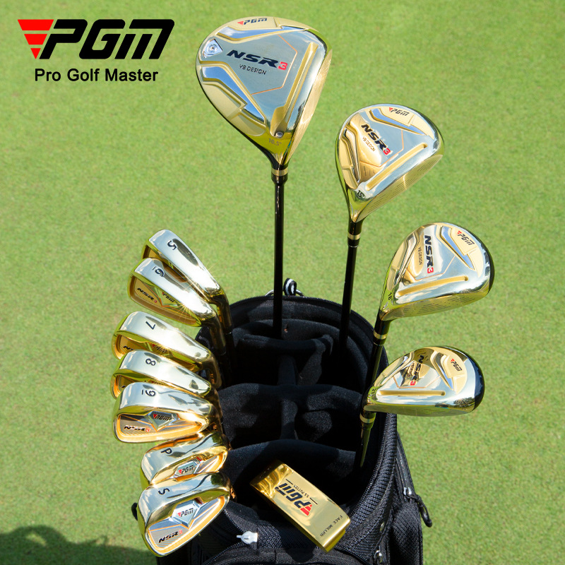 Gậy đánh golf PGM NSR thế hệ thứ 3 cho nam, có thể điều chỉnh góc và thay đổi trục — 12 thanh carbon bên trái [lớp S màu đen]