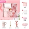 Pink—Long Cup Spoon Rabbit-19.5x19.5x9cm