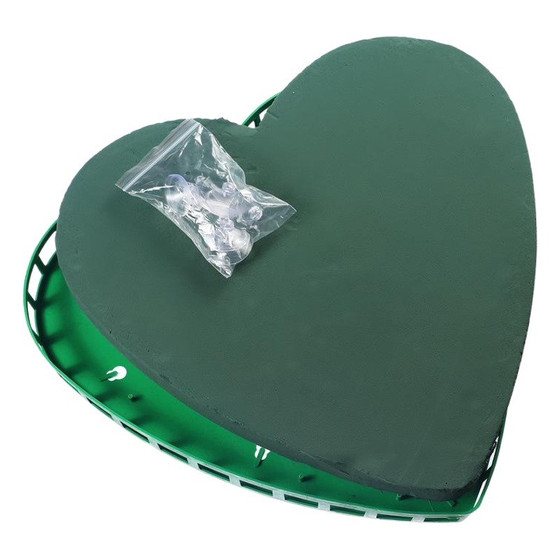 Flor de barro boda coche flor de barro con ventosa arreglo floral rectangular en forma de corazón en forma de V flor barro decoración suministros