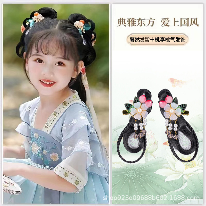 신란 헤어 롤빵 SKU 복숭아 및 매화 복숭아 가스 헤어 액세서리