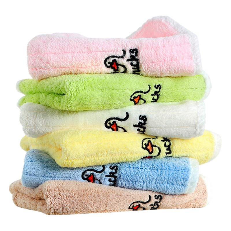 Toalla para niños lavado de cara baño limpieza de manos hogar jardín de infantes niños y niñas niños absorbentes bebé toalla suave toalla para niños