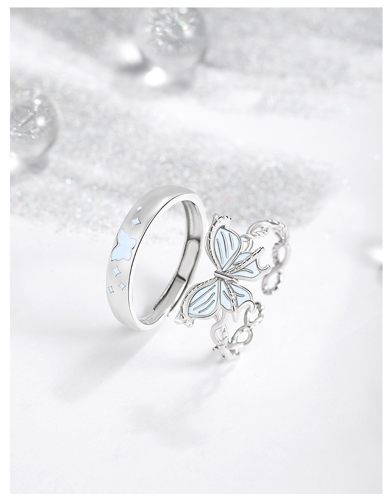 Daily, Date Occasion 925 Sterling Silver Material 925 Sterling Silver Open Rings Sweet