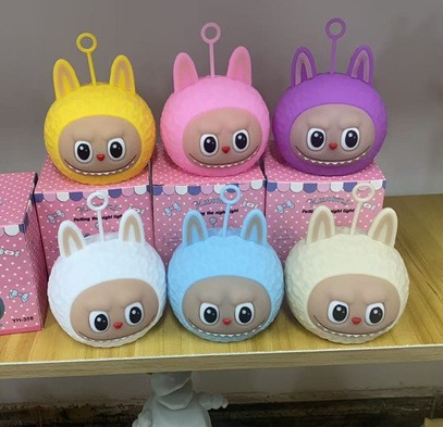 Explosiones transfronterizas huevo fiesta lámpara de noche lámpara de cabecera del dormitorio atmósfera lámpara de regalo de cumpleaños de silicona lámpara de color