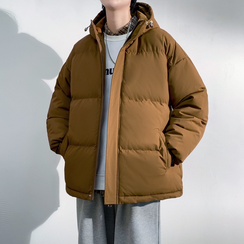 5XL - 8XL ropa de algodón de invierno para hombres suelta con capuzas chaqueta de algodón gruesa chaqueta de pan para hombres chaqueta corta de calor de moda image 11