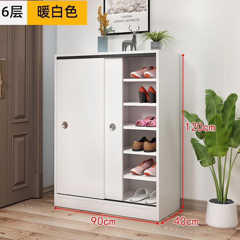 靴キャビネット引き戸多層大容量ホームドア木製経済的なシンプルな玄関キャビネット靴ラック収納キャビネット|undefined