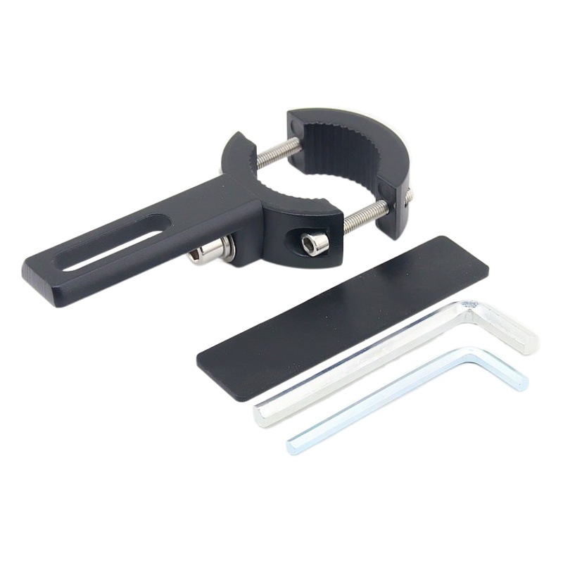 Motocicleta Spotlight soporte abrazadera solo agujero aleación de aluminio parachoques absorción de choque LED faro tubo abrazadera soporte de extensión