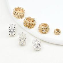 14K��ɫ�Ƕ�ʯ��׸�ƬͰ���U������diy�ֹ��Ʒ�����ɢ��